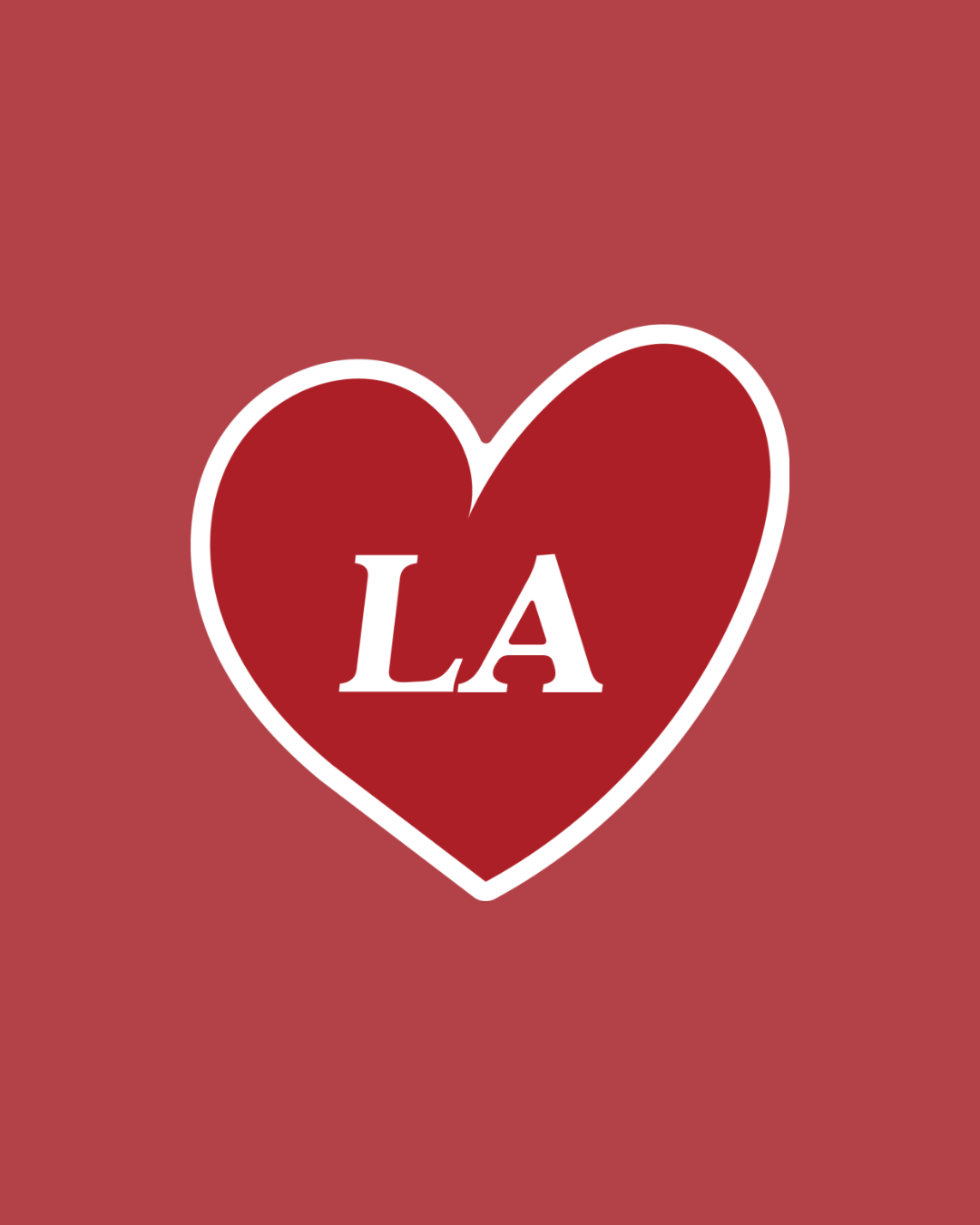 LA Hearts Sticker