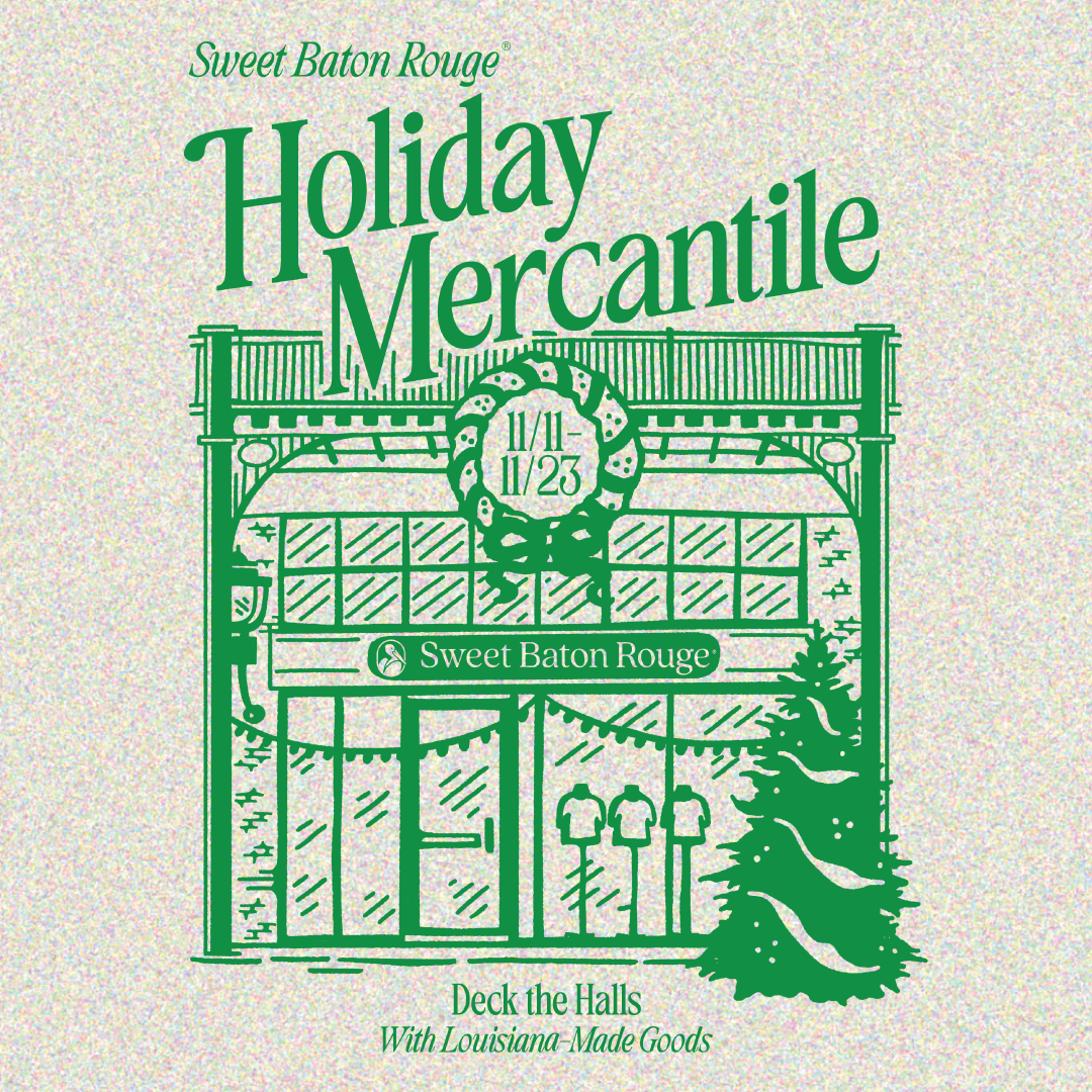 Sweet Baton Rouge Holiday Mercantile Pocket T-Shirt