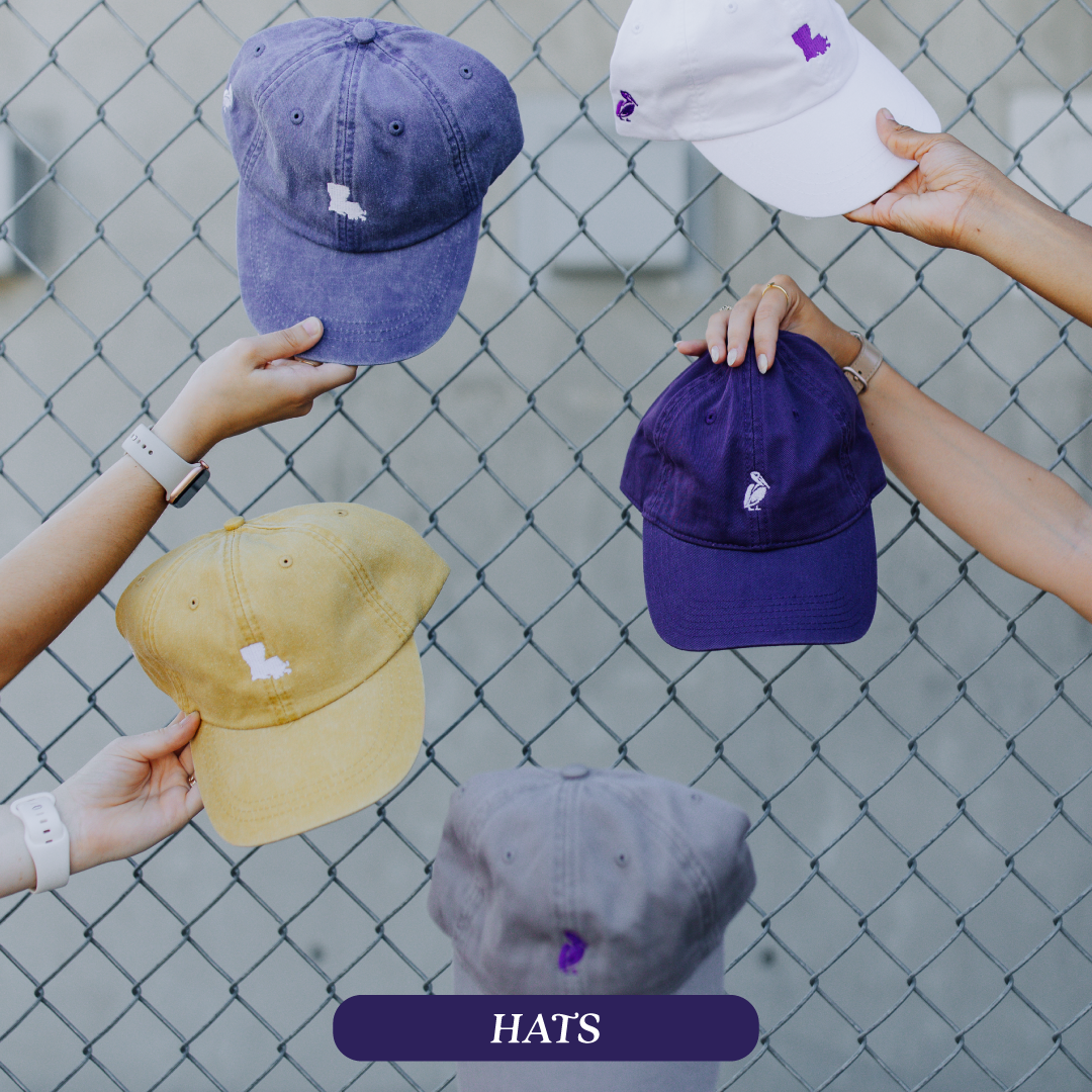 Louisiana Apparel, Hats by Sweet Baton Rouge, Louisiana Hats