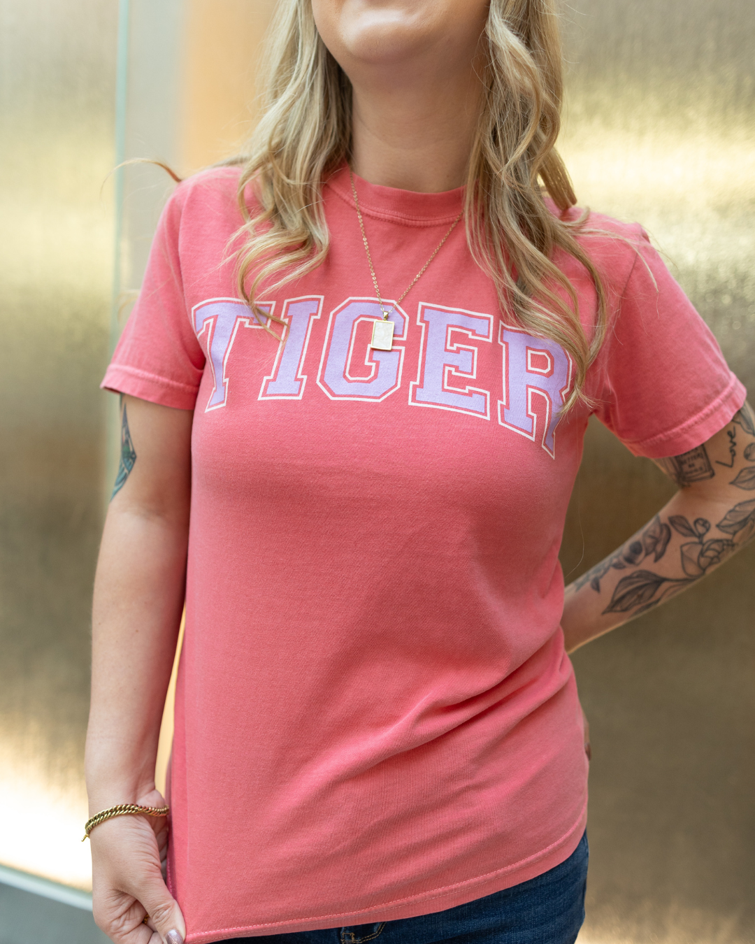 Tiger Block |  Geaux Pink